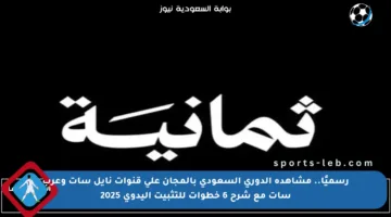 رسميًا.. مشاهدة الدوري السعودي بالمجان على قنوات نايل سات وعرب سات مع شرح 6 خطوات للتثبيت اليدوي 2025